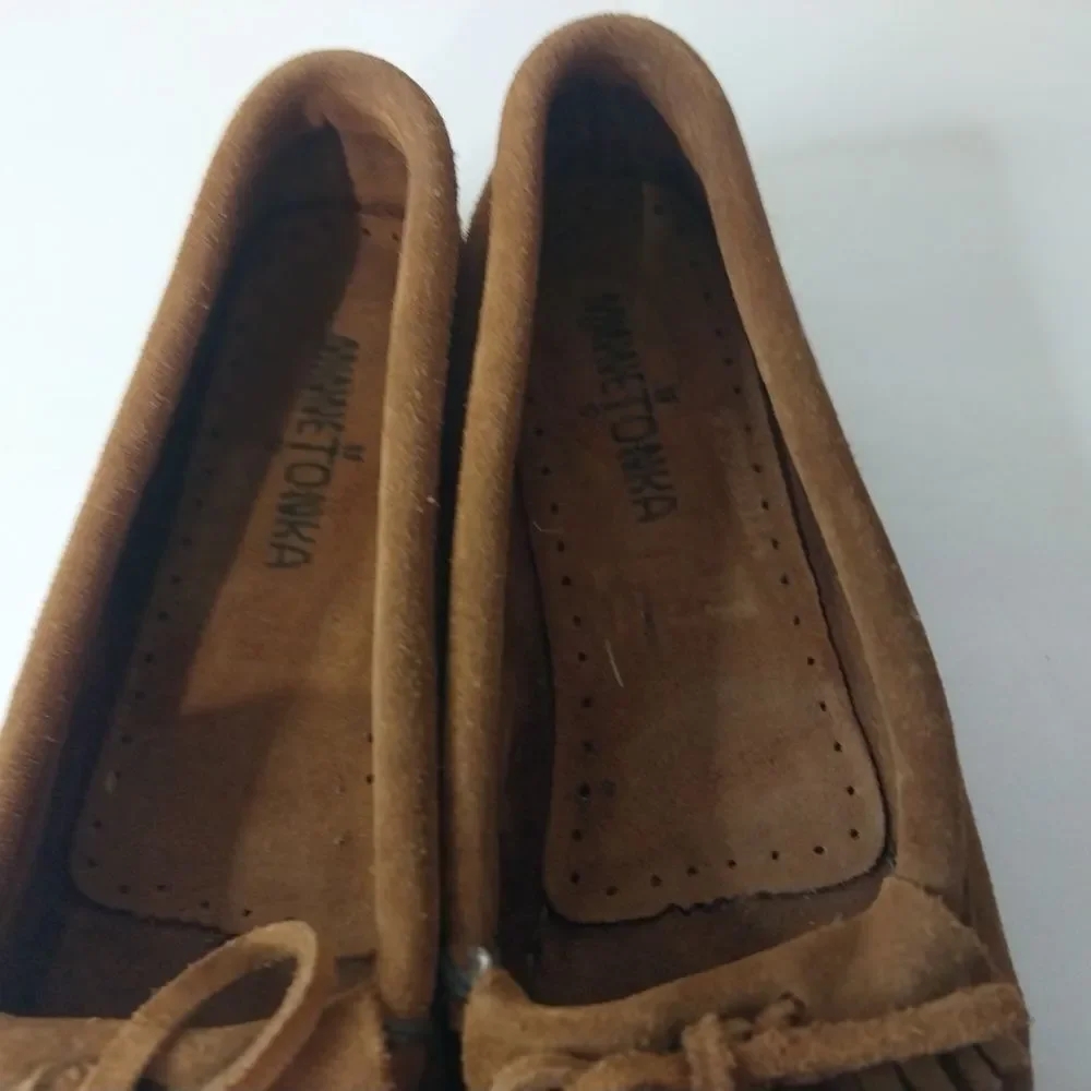 MINNETONKA Size 9 Women's Brown Moccasins 472K Super Confort
